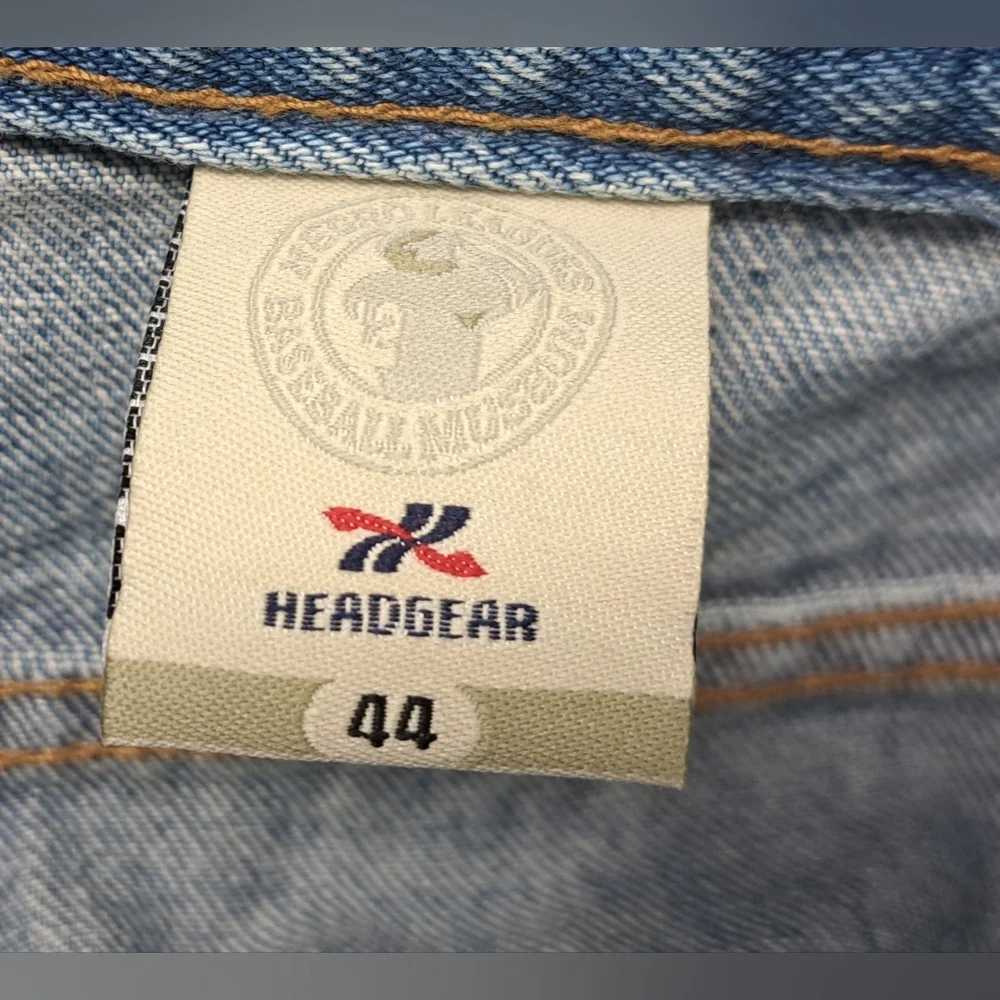 Headgear Negro League Baseball Men's Jeans Team Patches Straight 44 Actual 42x33 - Picture 5 of 15